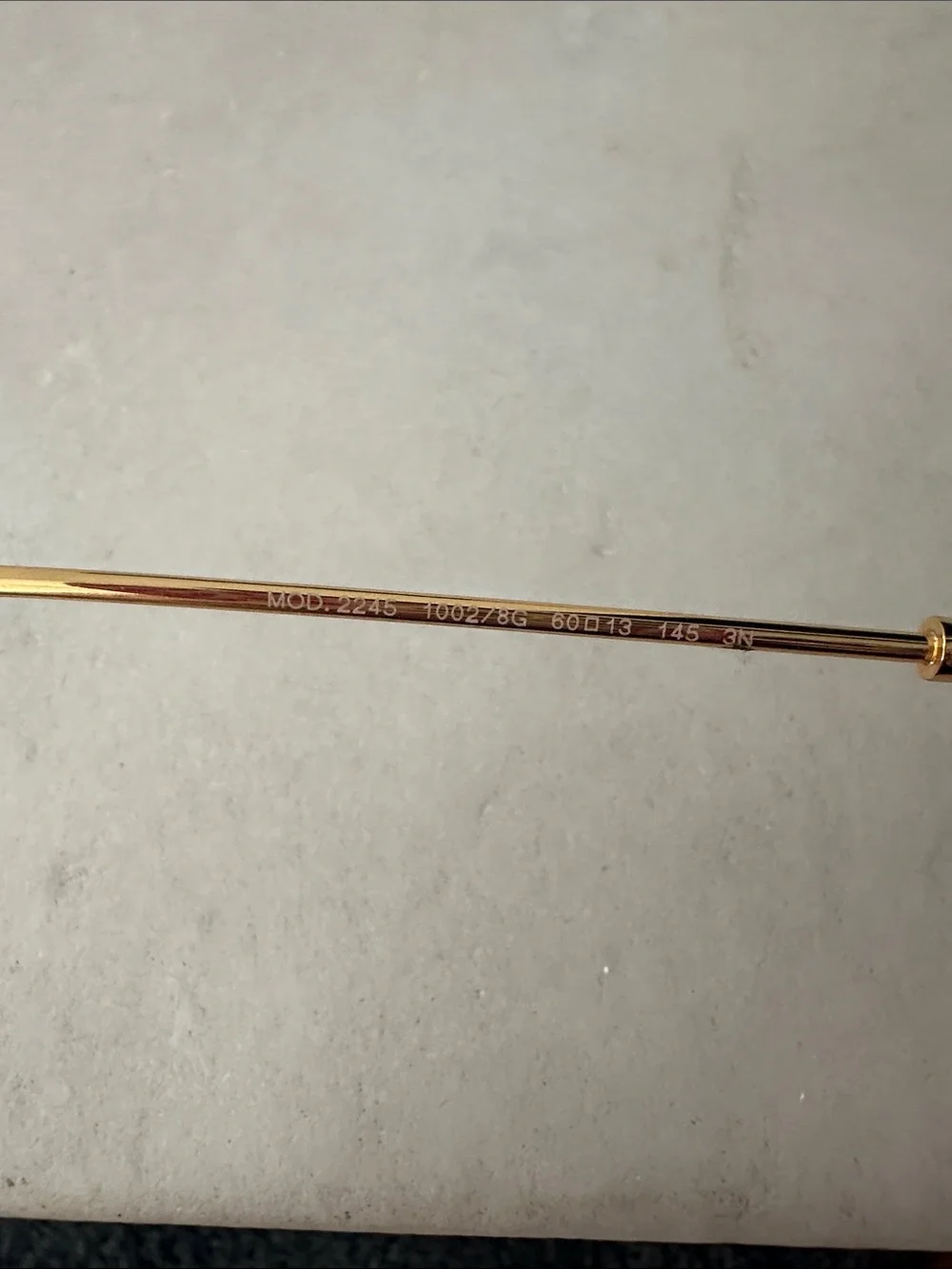 Versace Gold & Black Gradient Rimless Sunglasses